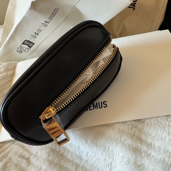 Jacquemus Black Micro Bag with Gold Accent - Picture 4 of 9